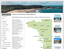 Tablet Screenshot of frankreich-atlantik.de